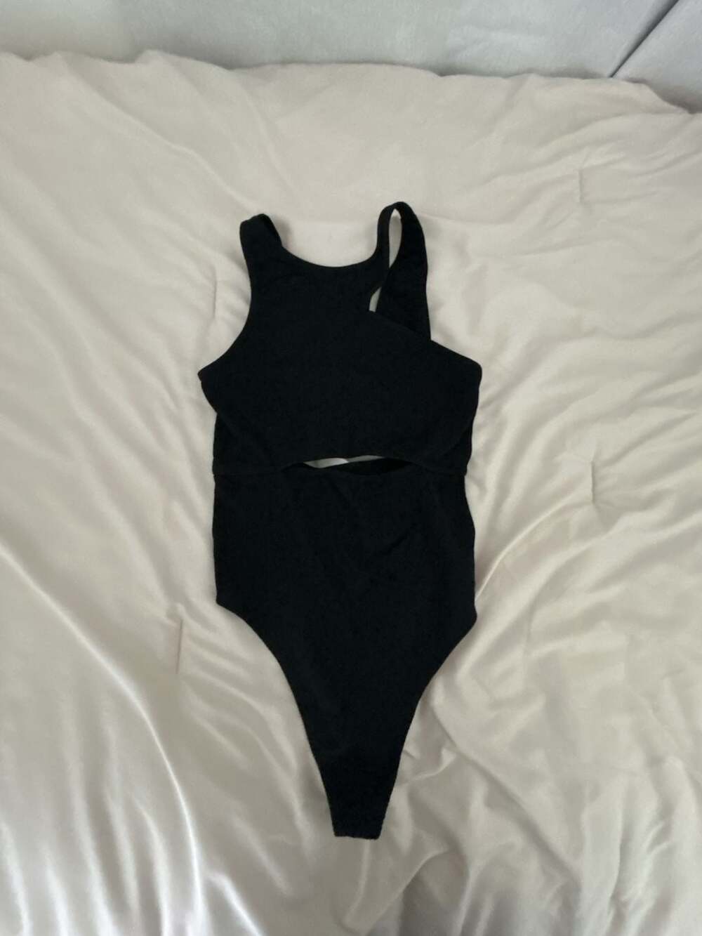 New without tags Colsie Ribbed Cutout Bodysuit in Black